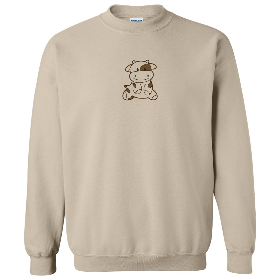 Cow crewneck online