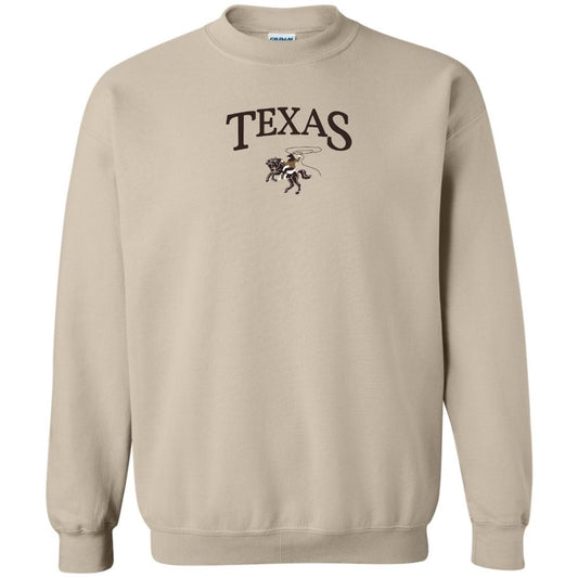 Texas Custom Embroidered Crewneck