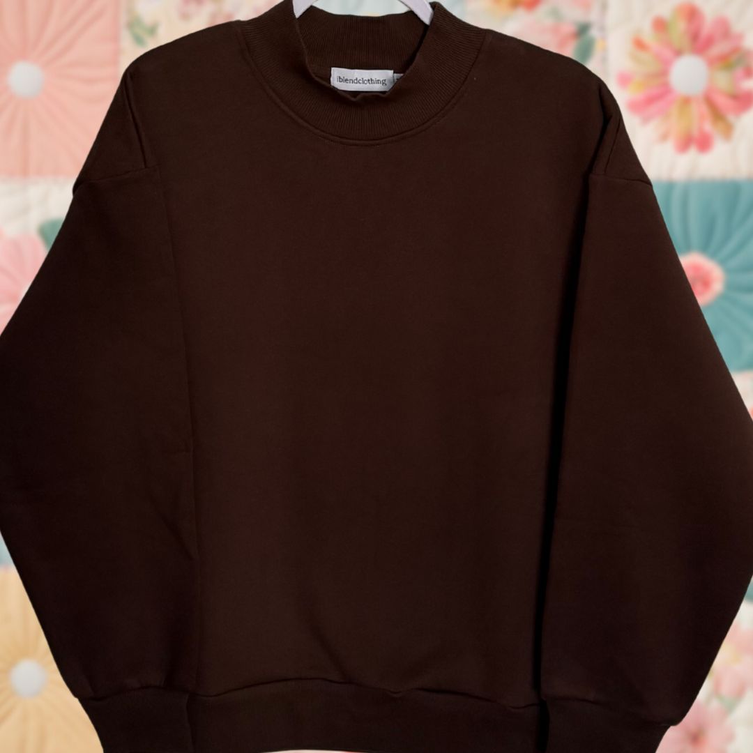 Blank Mockneck Sweatshirt