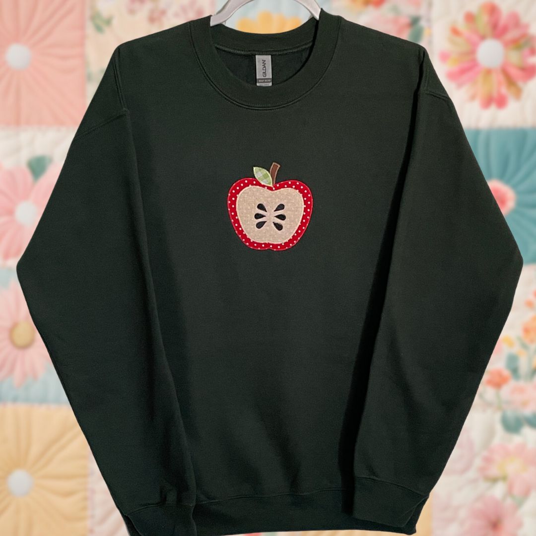 Half Apple Sweatshirt - Polka Dot