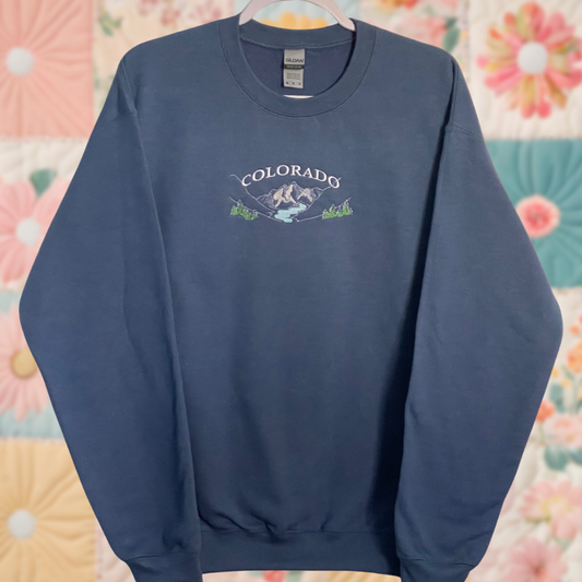 Medium Indigo Blue Colorado Sweatshirt