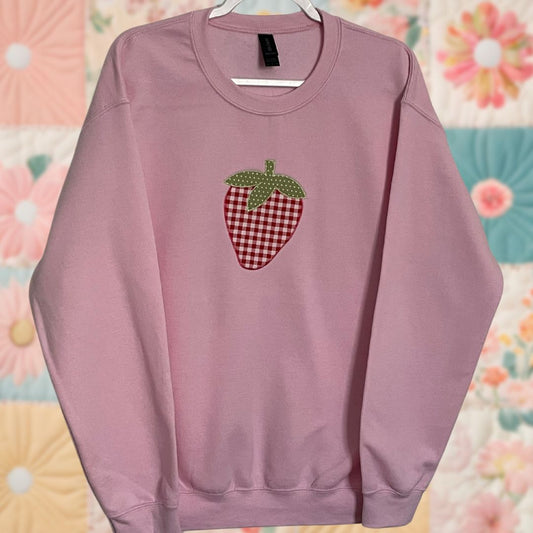Medium Pink Strawberry Sweatshirt