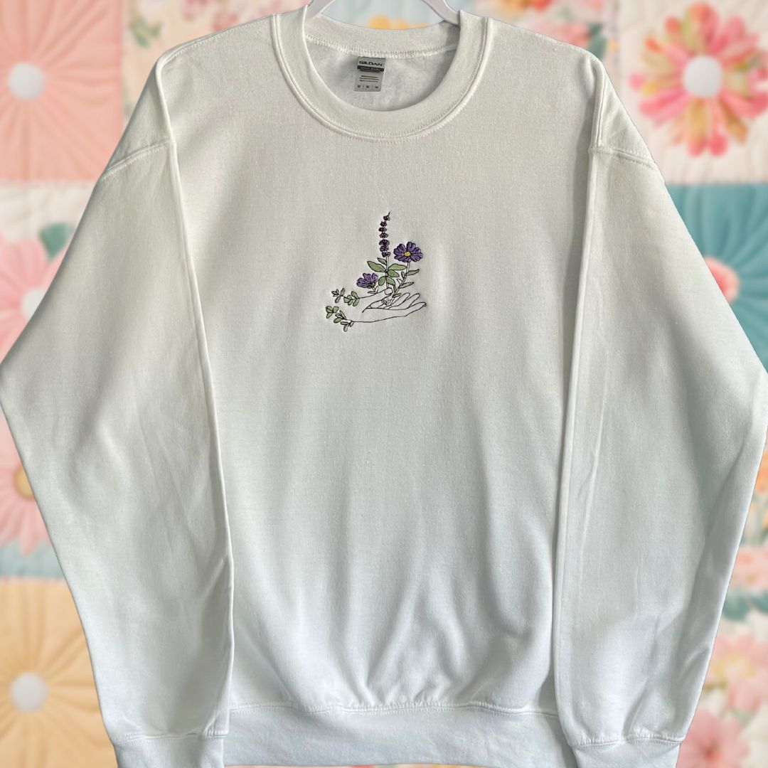 Flower Hand Sweatshirt