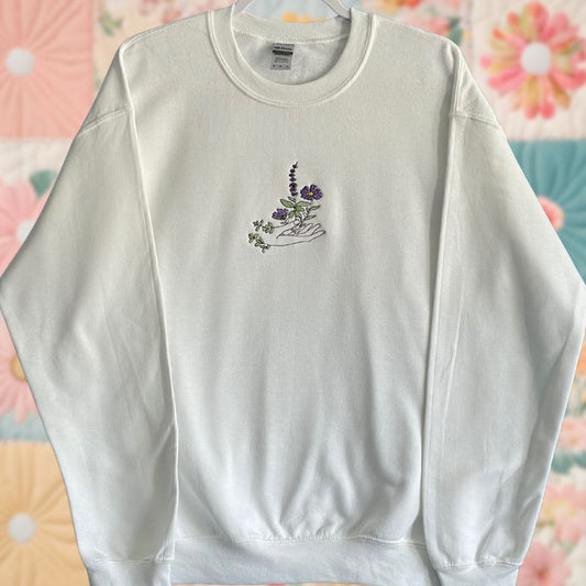 Flower Hand Sweatshirt