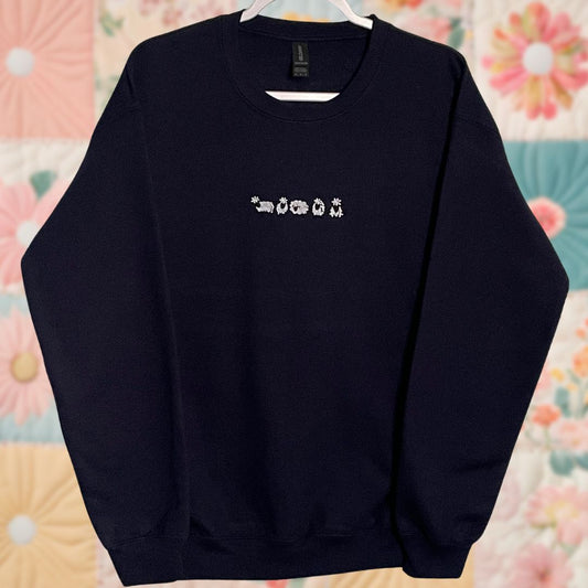 Medium Navy Blue Sheep Sweatshirt