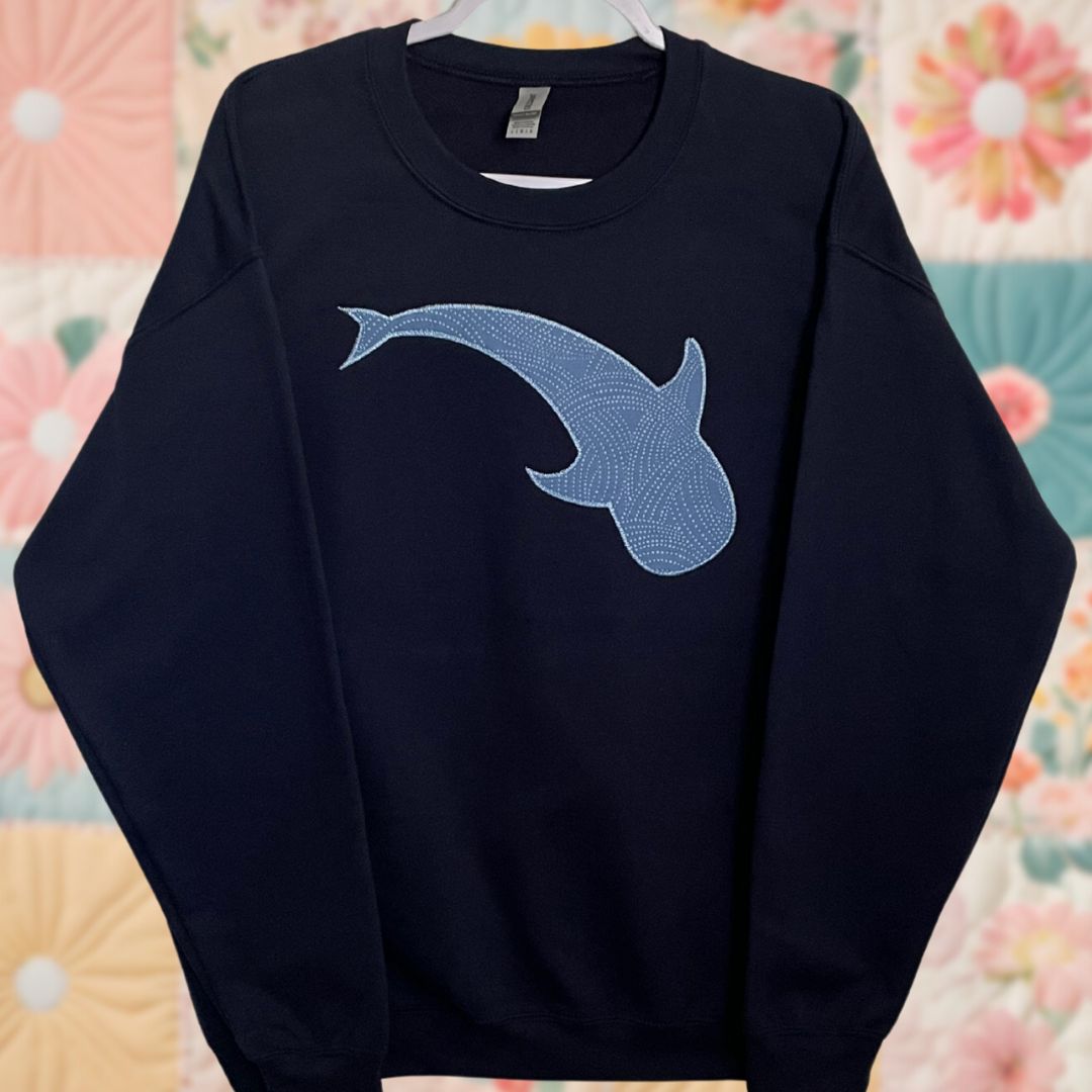 Whale Shark Patchwork Sweatshirt