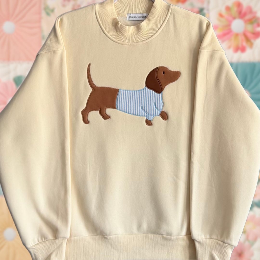 Sweater Dog Mockneck Sweatshirt